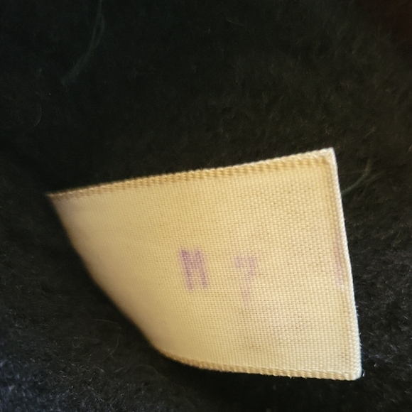 Vintage Kickerinos Black Leather Kitten Heeled Boots with Brown Fur Trim Size 7 - Picture 7 of 12